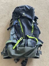 DeuterGuide 35+ Backpack, Hardly used, Excellent Condition Blue/Green trim