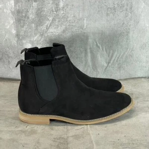 Botas Chelsea Marshall de gamuza sintética negras de ancho ancho ancho VANCE CO. para hombre talla 8 - Imagen 1 de 13