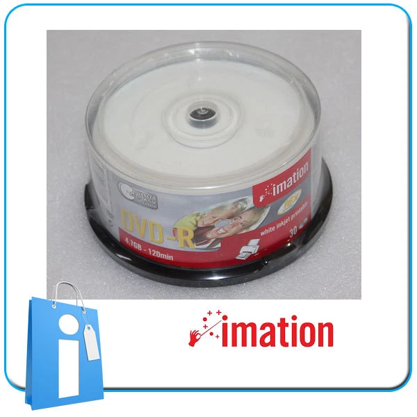Tarrina Bobina IMATION 30 X DVD -R 4.7GB 120M PRINTABLE Leere DVD-R - Bild 1 von 1