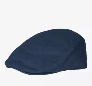 Berretto piatto Barbour Finnean foderato in tartan varie taglie - blu navy - Foto 1 di 5