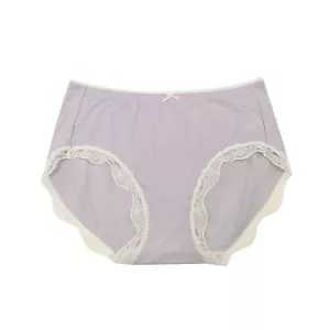 Women Brief Underwears Stretch Cotton Panties for Teen Girls Purple 3 Pack - Picture 1 of 12