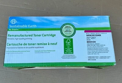 Sustainable Earth da Staples SEB2025MR magenta (compatível HP CC533A) - Imagem 1 de 4