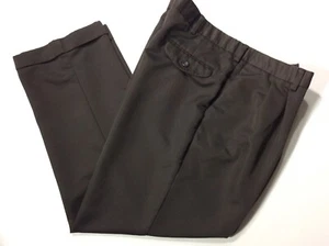 Dockers Premium Men's Dress Pants 40 X 30  Brown Pleated Cuffed Hem - Picture 1 of 3