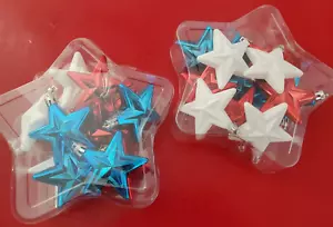 Adornos Estrella Roja, Blanca y Azul 12 piezas de NUEVO Hobby Lobby - Imagen 1 de 3