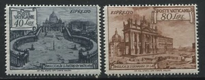 Vatican Special Deliveries 40 and 80 lire mint hinged - Foto 1 di 1