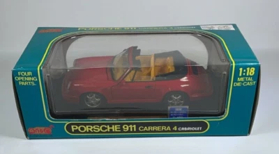 Coche fundido a presión Anson Porsche 911 Carrera 4 Cabriolet 1:18 RARO Foto 1 de 4