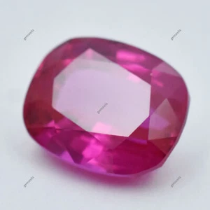 Cushion Cut Natural Pink Ruby 23.10 Ct CERTIFIED Ring Size Loose Gemstone - Picture 1 of 13