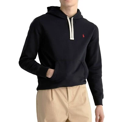 *NWT - POLO RALPH LAUREN Mens Pullover Fleece Lined Hoodie - BLACK : S - XL - Image 1 of 4