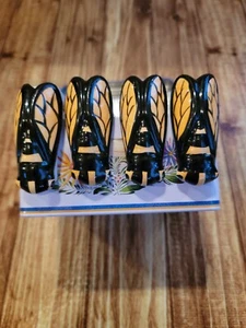 Set of 4 Bumble Bee Table Cloth Holders - Picture 1 of 2