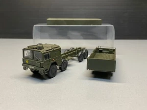 MAN Militär LKW Fahrzeug Transporter Pritsche Plane Lang Military Army Roco - Picture 1 of 12