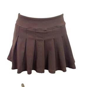 PacSun Womens Brown Active Ribbed Pleated Skort Sz S - Bild 1 von 12