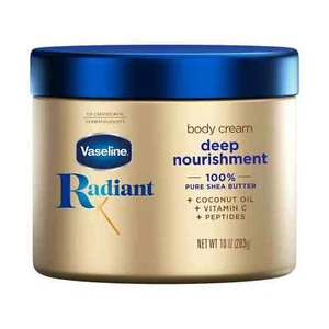 Vaseline Radiant X Deep Nourishment Pure Shea Butter Body Cream for Dry Skin - Picture 1 of 7