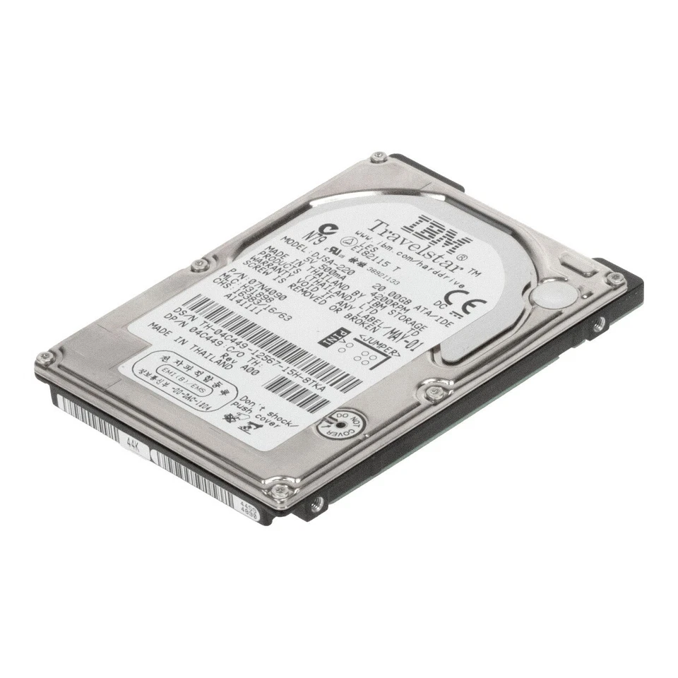 Hard Drive Dell 04C449 DJSA-220 20GB 4.2K 2MB Ata 2.5'' - Image 1 of 3