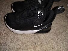 Nike Air Max 270 Toddler SZ 7C Black White Athletic PULL-ON Sneakers DD1646-002 
