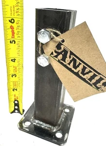 Staffa riparazione stivali 6 1/2" NO saldatura per 1" sciolti rotti POSTI slittamento IN tubo quadrato P.P. - Foto 1 di 14