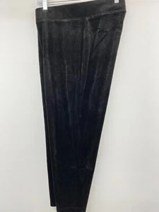 Talbots Pantalone donna taglia 3XP Petite nero velluto pull-on elastico in vita - Foto 1 di 8