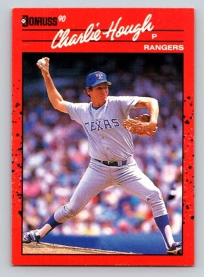 Charlie Hough 1990 Donruss #411 Texas Rangers - Image 1 of 2