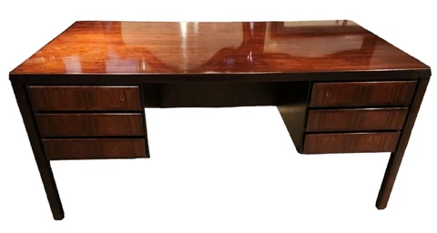 Vintage  MCM Danish Rosewood Desk By Omann Jun 1964 Cover