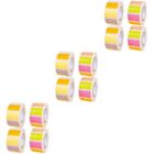  12 Rolls Tag Name Sticker Cotton Clothes No Traces Water Proof