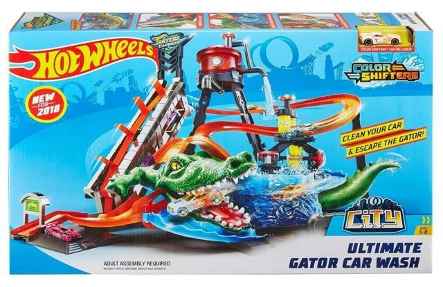 Hot Wheels Ultimate Gator Car Wash Playset