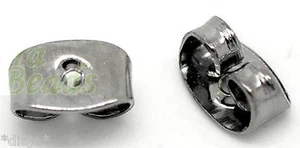 Stopper für Ohrstecker Endstück Verschluss Flügel Ohrmuttern dunkel * - Bild 1 von 3