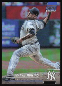 2022 Topps Stadium Club Chrome Frankie Montas #392 Blue Refractor /199 Yankees - Bild 1 von 2