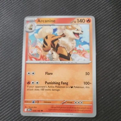 Pokemon Arcanine 28/182 Sv: Destined Rivals Pokemon Card Near Mint - Image 1 of 2