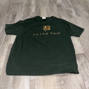 Vintage 2000s Peter Pan Movie Promo Green Large Shirt - Picture 1 of 4