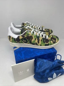 Adidas Herren BAPE x Stan Smith 30th Anniversary Größe 11 Camouflage/Gold |IG8949| Neu mit Karton - Bild 1 von 8