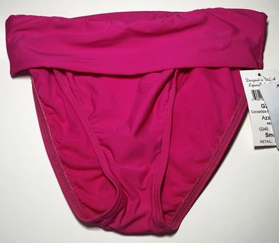 Swim systems collection pink bikini bottom roll up down S Small NWT  - Image 1 of 4