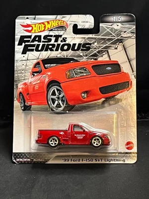 HOT WHEELS  PREMIUM '99 FORD F-150 SVT LIGHTNING R/R M/M FAST AND FURIOUS - Image 1 of 2