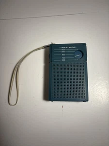 Vintage Realistic Radio Shack Blue Pocket Portable AM Radio Untested - Picture 1 of 8