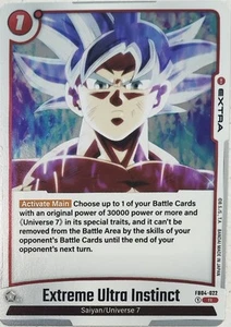 Extreme Ultra Instinct Foil Rare FB04-022 R Ultra Limit Goku Dragon Ball Super - Picture 1 of 2