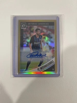 2018-19 Panini Donruss Antonio Candreva #34 Optic Holo Gold Prizm /10  Auto - Image 1 of 2