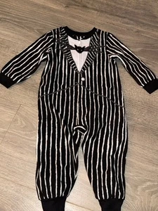 Jack Skellington Romper Outfit 2t Costume Fleece - Picture 1 of 3