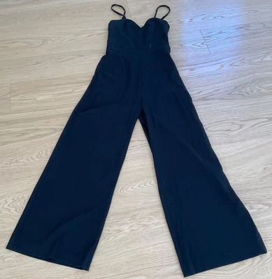 H&M: HÜBSCHER OVERALL, JUMPSUIT, EINTEILER, SCHWARZ, GR. 38 - Bild 1 von 4
