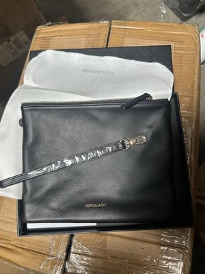 Lambskin Leather Wristlet Clutch Purse For Women Large Soft Designer Wallet - Image 1 of 4