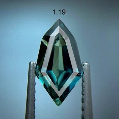 1.19cts Exquisite Natural TEAL SAPPHIRE Gemstone Fancy Madagascar GFCO Certified - Image 1 of 2