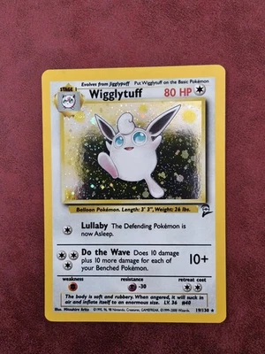 Pokémon TCG Wigglytuff Base Set 2 19/130 Holo Unlimited Holo Rare NM - Image 1 of 2