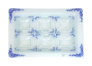 Vidrio azul único para coleccionistas de Pascua 7 piezas Set Seder EE. UU. por RIVERSIDE STUDIO * - Imagen 1 de 2