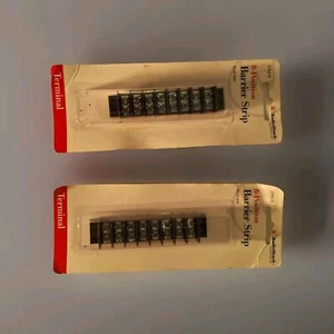 Lot 2pc Radio Shack 8 Postion Barrier Strip - Picture 1 of 5