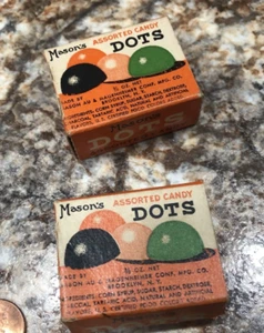 Mason’s Candy Assorted Candy Dots Vintage Empty Boxes - Picture 1 of 7