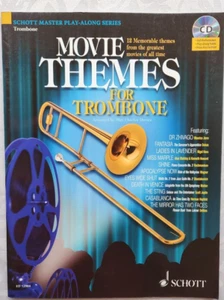 MOVIE THEMES for TROMBONE + CD - SCHOTT - GC - Picture 1 of 2
