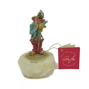 1989 Ron Lee Signed Rest Stop Sad Clown Metal Enamel Marble L-149 Limited Ed B14 - Picture 1 of 7
