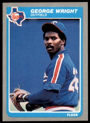 1985 Fleer George Wright Texas Rangers #574 - Image 1 of 2