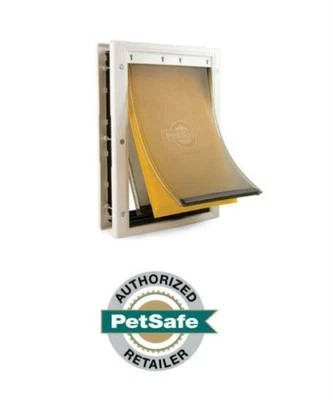 Puerta para mascotas PetSafe Extreme Weather blanca grande | duradera y energéticamente eficiente Foto 1 de 4