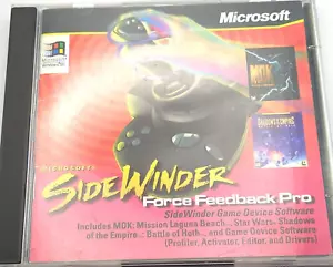 Microsoft SideWinder Force Feedback Pro Joystick Software 2 Disc Set + 3 Games - Picture 1 of 4