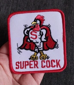 SUPER C@CK ~ Motorcycle Jacket Vest Hat Sew On Biker PATCH - Picture 1 of 6