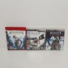 Lot of 3 Assassin&#39;s Creed PS3 Games Creed Revelations, Black Flag, Greatest Hits