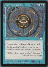 Psychic Vortex Weatherlight NM Blue Rare MAGIC MTG CARD (ID# 233608) ABUGames